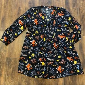 Floral boho swing dress